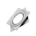 Miniatyrbillede 2 af 5: Lazy Square Drejeplatform 360 Graders Drejeplade med Stål Multi-side Kuglelejer til Skrivebord Bordstand 3 Tommer