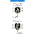 Pikkukuva 3 / 5: E70 G2 2-8S 70A Firmware 128K 4 IN 1 ESC FPV-kilpa-ajoon AM32