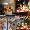 Miniatyrbilde 4 av 5: 10 LED julelys til oppheng, glassvindusdekorasjonslys, stor størrelse.