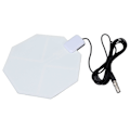 Miniatyrbillede 5 af 8: HDTV Digital Indendørs Antenne Hex Form 5 DB F HAN UHF 470862 MHZ Forstærket HD TV Antenne til HDTV（LAN1038 ）