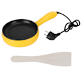 Miniatyrbillede 1 af 8: 350W Mini Stegepande NonStick Stegt Bøf Pandekage Ægpande med Træspatel EU Stik 220V