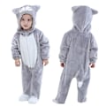 Pikkukuva 1 / 5: Toddler Dinosaur -hupparipuku lapsille, harmaa, 18-24 kuukautta