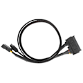 Miniatyrbilde 1 av 8: Sata-kabel 7+15Pin 4Pin hann til Sata hunn 3.0 datastrømutvidelseskabel for ekstern harddiskdataoverføring