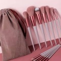 Pikkukuva 2 / 5: 13 kpl Set Meikkisiveltimet Tool Kit Handheld Soft Blending Cosmetics Harjasarja kasvopuuteriin peitevoide ruskea