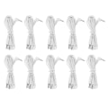 Miniatyrbillede 3 af 8: 10 stk./pose DC 2,5 mm 1,2 m 2-i-1 ben type elektrode ledningsledninger kabel til TENS Unit fysioterapi maskine