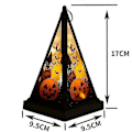 Miniatyrbilde 2 av 5: Halloween LED Lysestake Lampe Gresskar Lys Anheng Fest Skrivebord Rekvisitter Ornament Gave 3 stk blandet farge