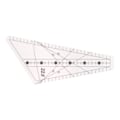 Miniatyrbillede 5 af 8: Quiltestang 22,5 grader Slot Design Transparent Plast Skræddersyning Lineal Værktøj til Syning DIY Håndværk12ft