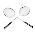 Miniatyrbild 6 av 8: REGAIL Badminton Racket Par av 2 Aluminiumlegering Lätt Bärbar Badminton Rackets för Inomhus Utomhus Blå