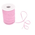 Miniatyrbillede 4 af 8: Elastisk ledning 50 Yards 0,1 tommer bred blød fleksibel nylon åndbar vaskbar armbåndssnor til håndværk DIY perler Pink