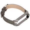 Pikkukuva 2 / 8: Denim-kuvioitu rannekoru Xiaomi Mi Band 6 NFC:lle - Retro-ranneke, korvaava, solki, harmaa denim, musta kuori