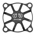 Pikkukuva 1 / 8: RC jäähdytystuulettimen cover Pieni alumiiniseos kaukosäädin auton sähkömoottori ESC jäähdytystuulettimen cover 30x30mm musta