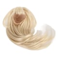 Pikkukuva 8 / 8: 1/6 palloliitos nukkeperuukki 15,5-17 cm Doll Milk Gold -pitkille hiuksille ja otsatukka Tee itse -nukkeperuukki