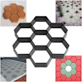 Miniatyrbillede 4 af 7: Hexagon Gangform til Gangstier i Beton til Vandrestier Trinbræt Form Have Gangsti Form