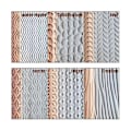 Miniatyrbild 3 av 5: 6 Trä Clay Modellering Mönster Rollers Kit, Clay Kavel Texturerad Hand Roller Trähandtag Keramik Verktyg Set