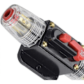 Miniatyrbilde 3 av 5: 30A Strømbryter, 12V-24V DC Inline Sikringsholder, Manuell Reset Bryter Bilstereo Sikring, Inline Sikringsblokk Lydsystembeskyttelse (30A)