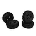 Miniatyrbild 3 av 8: 4PCS RC-hjulset 1,9 tum 120 mm diameter plast däck för 1/10 skala RC Off Road Car Black