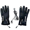 Miniatyrbillede 1 af 5: Elektrisk Opvarmede Handsker USB Genopladelige Vintervarmere Vanter Touch Screen Cykling Vanter Sort