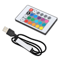 Miniatyrbild 7 av 8: USB Bluetooth RGB Light Strip Controller med fjärrkontroll för 4 Pin 5V LED Strip Lights