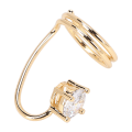 Miniatyrbillede 8 af 8: Kvinder Finger Negle Ring Rhinestone Fingernegl Ring Dekoration til Kvinder Lady Girls3059 Guld