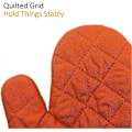 Miniatyrbild 2 av 5: Par Värmebeständiga Ugnshandskar, Orange, One Size