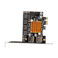 Pikkukuva 4 / 8: PCI E - USB 3.0 -laajennuskortti, 5 Gbps:n siirto, 19-pinninen riippumaton suojaus, hyvä lämmönpoisto, USB-laajennuskortti