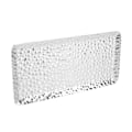 Miniatyrbillede 7 af 8: Hammered Bakke - Elegant Lugtfri Rustfrit Stål Serveringsbakke til Stue Soveværelse Køkken Badeværelse 19,5x9,5cm Sølv