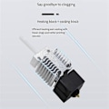 Miniatyrbilde 2 av 5: Kompatibel med -3-V3 SE Hotend Dyse Kit 24V 40W Varmeblokk Ekstruder Hotend Kit 3D-skriver Tilbehør