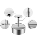 Miniatyrbilde 2 av 4: Justerbar Nonstick Burgerpresse i Rustfritt Stål