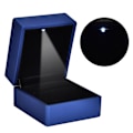 Miniatyrbild 6 av 8: Bröllopsring Box Container Smycken Hänge Hållare Case LED-ljus (blått för hänge)