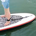 Miniatyrbild 4 av 8: TPU svart elastisk vattensportfotsrep Surfing Paddle Board Ankelfjäder dragband