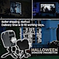 Miniatyrbilde 1 av 5: Halloween & Jul Vindusunderland Projektor Laser Dj Scene Lampe Spotlights Spøkelsesdisplay EU