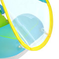 Miniatyrbillede 7 af 8: XL Baby Svømme Ring 19cm Indre Diameter Oppustelige Pool Rør PVC Non Flip Svømme Flåd med Solbeskyttelse Baldakin
