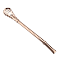Miniatyrbillede 5 af 8: Rustfrit stål Metal Drikkehalmske Genskabbar Vaskbar Omrøringsske Rose Guld