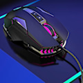 Miniatyrbillede 3 af 5: Kablet Gaming Mus USB Justerbar DPI Atmosfære til Windows x P/7/8/10