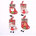Miniatyrbild 1 av 5: Julstrumpa, 4 Delar Jultomte Snögubbe Ren Björn Juldekorationer Julstrumpor Hängande Godispåse