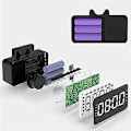 Miniatyrbild 3 av 5: Elektronisk klocka Armbandsur Digital display liten Skrivbordsklocka Student sovrum skrivbords väckarklocka Säng Bluetooth-anslutning Minneskort Bla