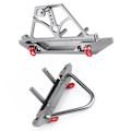Pikkukuva 5 / 8: CNC-metalli RC-auton etu- ja takapuskuri vararenkaan pidikkeellä, sopii Axial SCX10 II:lle