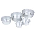 Miniatyrbillede 2 af 8: 4 tommer aluminiumslegering Nonstick rund kageform bageform bagegrej