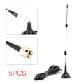 Miniatyrbillede 6 af 8: 5 stk. SMA‑M 2.4G-antenne med router magnetisk base ekstern forlængelse til YAESU VX‑3R