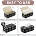 Miniatyrbillede 5 af 5: Rektangulær Læder Tissue Box (sort)_SZXM