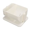 Miniatyrbillede 4 af 8: Vægmonteret makeup svampeholder med roterende bundafløbshuller design selvklæbende pudderpuffholder til badeværelse soveværelse