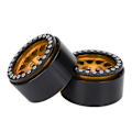 Pikkukuva 3 / 8: 4 kpl 1:10 RC-mallin auton metalliset pyörännavat, auton renkaat sopivat Axial SCX10 / SCX10II / 90046 / 90047 musta ja kultainen
