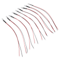Miniatyrbilde 5 av 8: 10 stk lysdioder 5mm forhåndskablede elektroniske LED-lysdioder for dekorasjon 5-12V hvitt lys