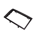 Miniatyrbillede 4 af 8: 2 Din bilradio fascia radio fascia panel ramme sort udskiftning til Citroen Jumper 2006+
