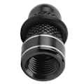 Miniatyrbilde 7 av 8: 1 par anodisert sykkeldekkfelg luftventil anti-støv dekselhetter i aluminiumlegering (svart)