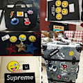 Miniatyrbillede 5 af 5: Broderi Patch 26 stk. Emoji-Udtryk Påsyning Stryge-på Patches Børn Stryge-på Patch til Tøj T-shirt Jeans Jakke Taske DIY