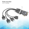 Miniatyrbillede 7 af 8: Udvidelseskort PCI E TIL AX99100 4-ports computertilbehør 115200bps til SPP/Byte/ECP-tilstand