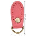 Miniatyrbillede 7 af 8: 4 stk. taske spænde ko split læder DIY håndlavet syning håndtaske med bronze beslag (Pink )