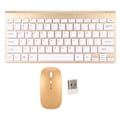 Pikkukuva 1 / 8: Smart Wireless Keyboard Mouse Kit Hiljainen LED-ilmaisin Vedenpitävä Power Kompakti Näppäimistö Set Office Goldille