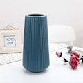 Miniatyrbild 3 av 5: Elegant Rund Geometrisk Plastblomvas Modern Stil Hög Golvvas Skrivbordsdekoration